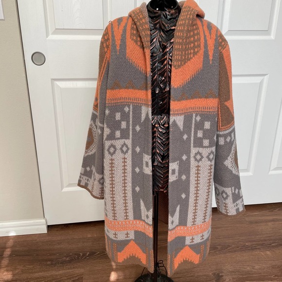On Blue Sweaters - On Blue Hooded Open Front Cardigan